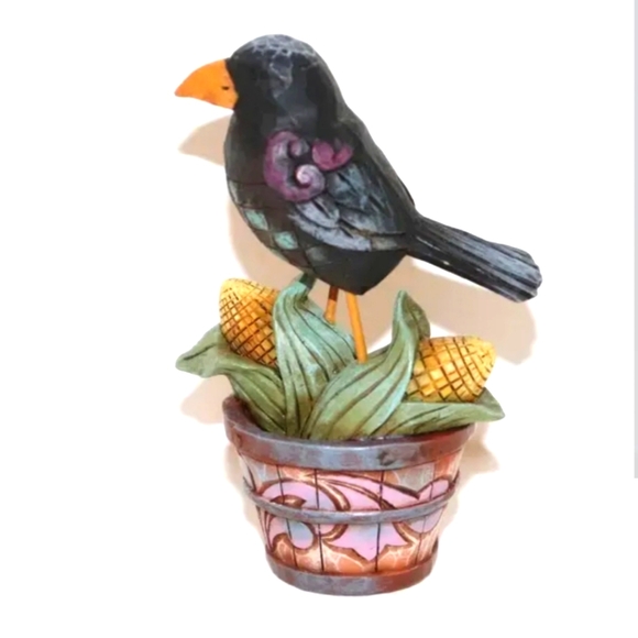 Jim Shore mini Crow - Picture 2 of 7